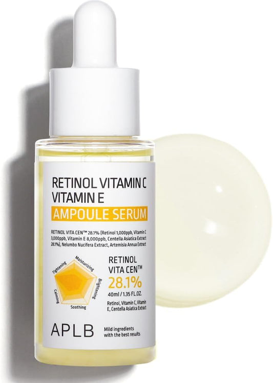 APLB Retinol Vitamin C Vitamin E Ampoule Serum - Glam Secret