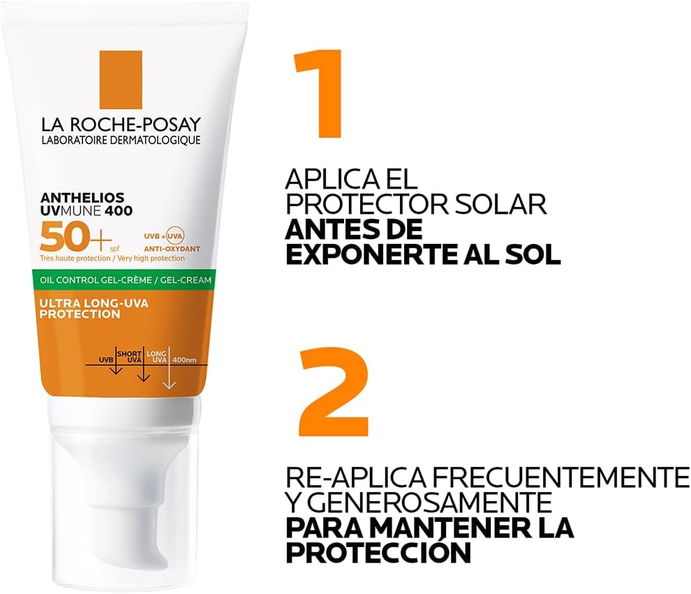 LA ROCHE POSAY Anthelios UVMune 400 Oil Control Gel Cream SPF 50+ 50mL - Glam Secret