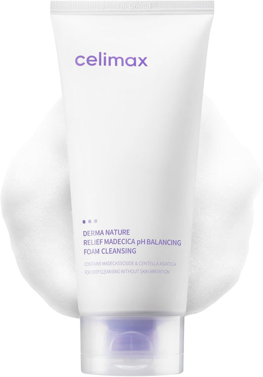 CELIMAX Derma Nature Relief Madecica pH Balancing Foam Cleansing - Glam Secret