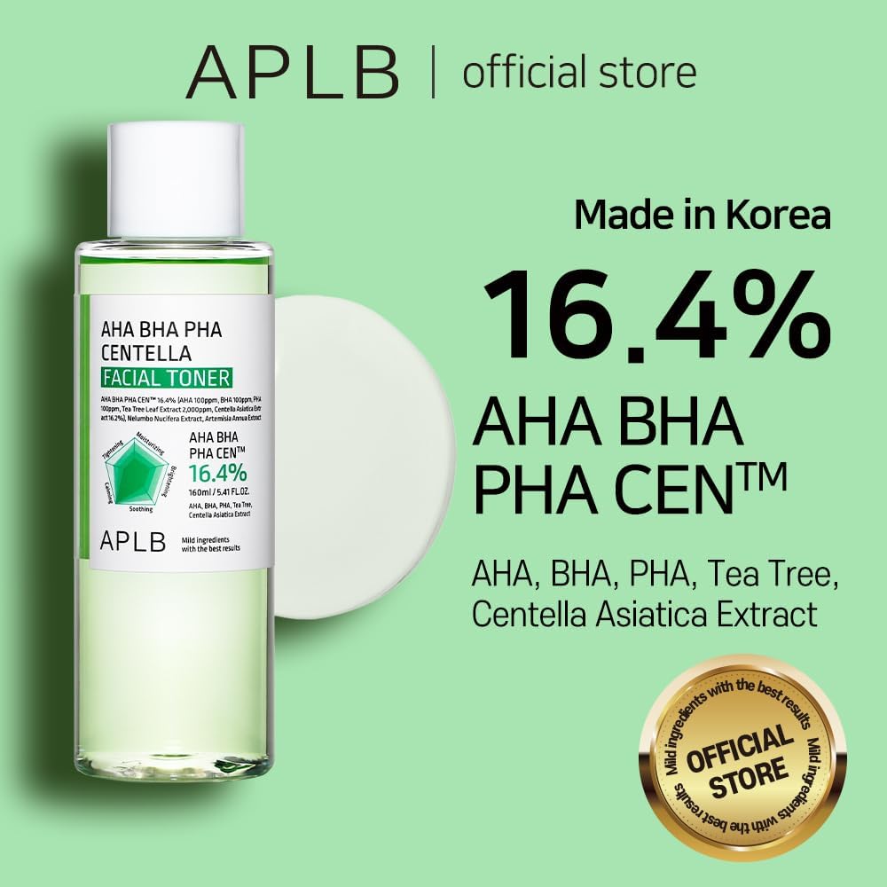 APLB AHA BHA PHA Centella Facial Toner 160ml - Glam Secret