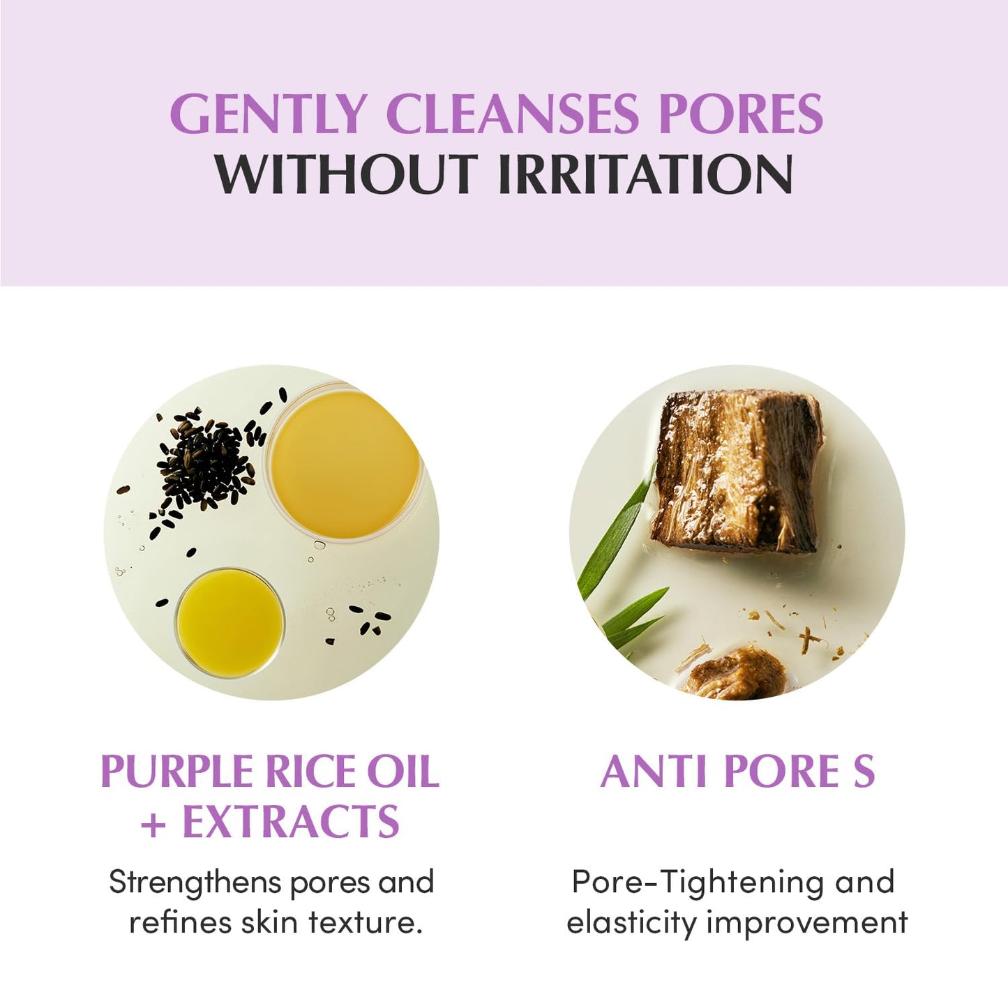 EQQUALBERRY Purple Rice Pore Smoothing Cleansing Oil - Glam Secret