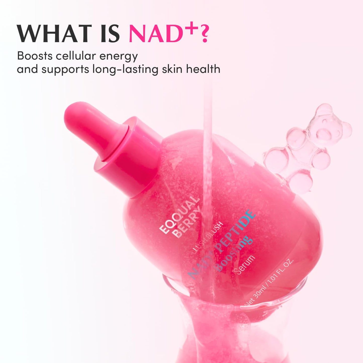 EQQUALBERRY Lush Blush NAD+ Peptide Boosting Serum - Glam Secret