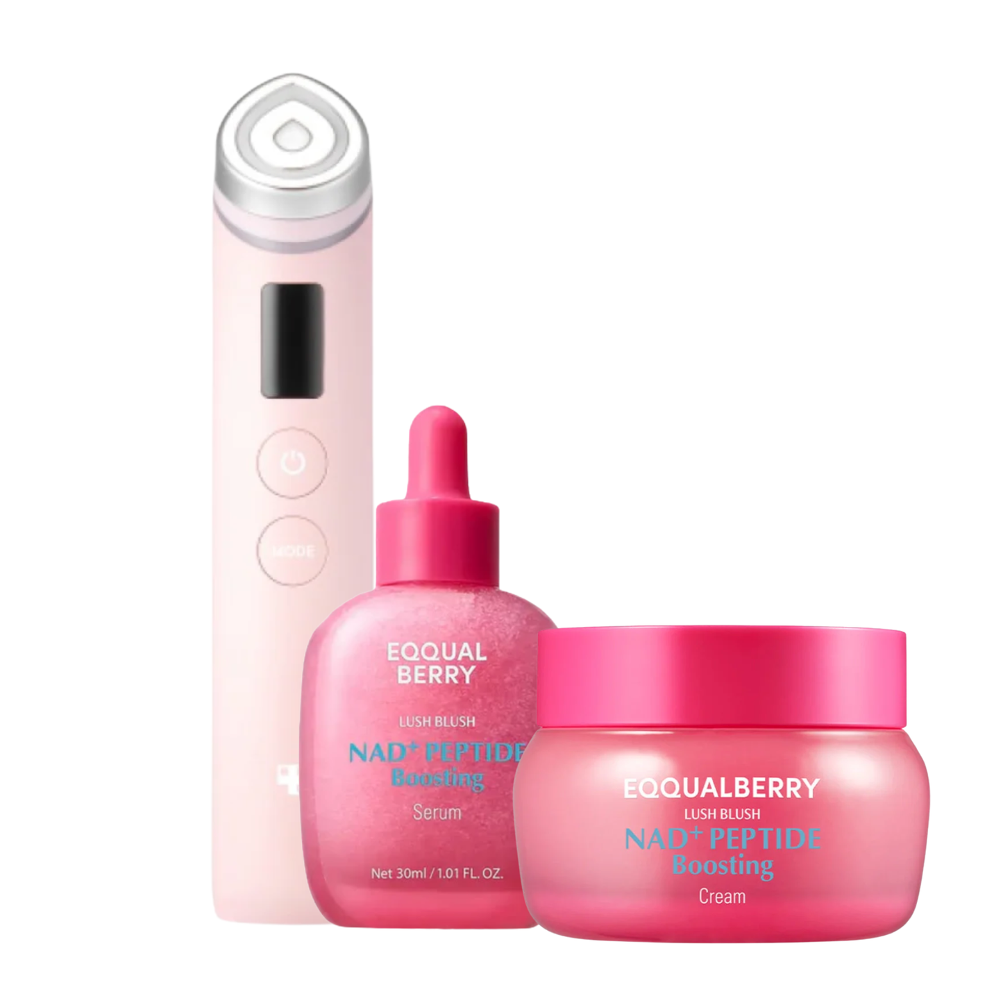 MEDICUBE Age-R Booster Pro EX with EQQUALBERRY NAD+ Peptide Serum & Cream - Glam Secret