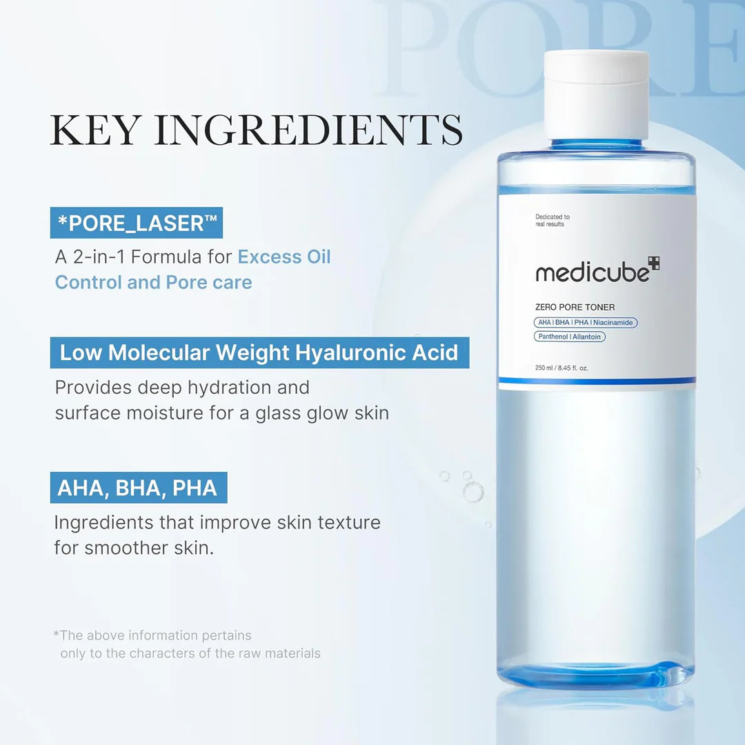 MEDICUBE Zero Pore Toner - Glam Secret