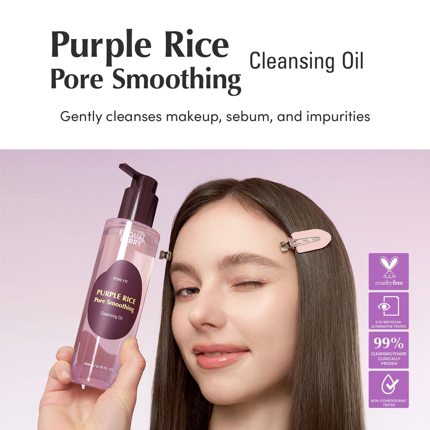 EQQUALBERRY Purple Rice Pore Smoothing Cleansing Oil