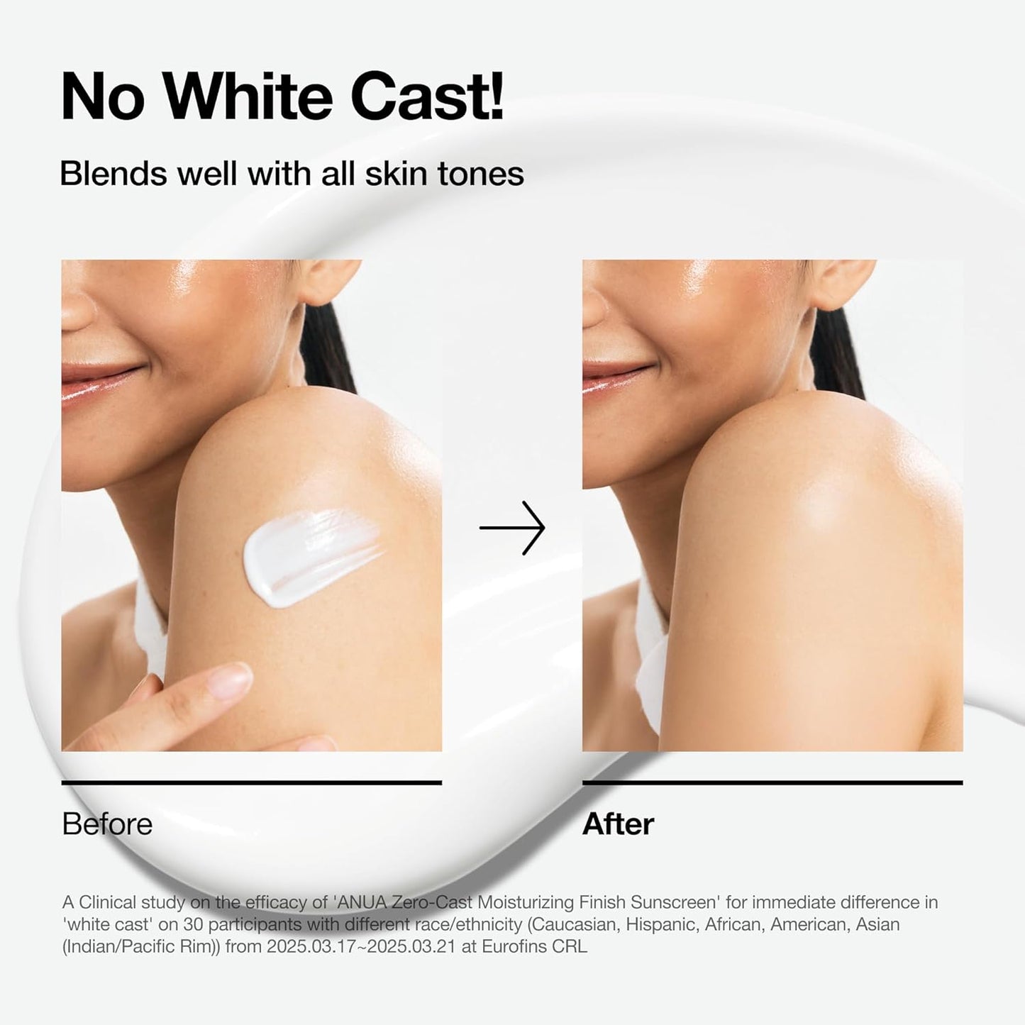 Anua Zero-Cast Moisturizing Finish Sunscreen,SPF 50 - Glam Secret