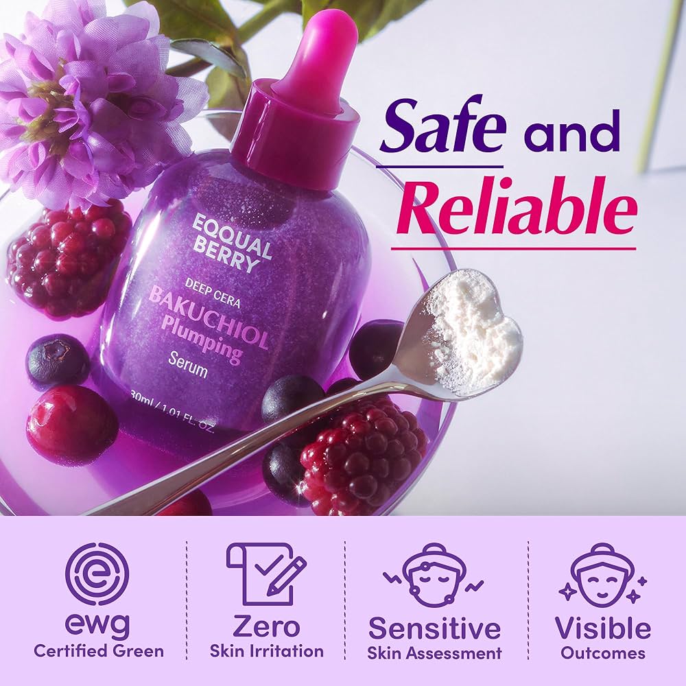 EQQUALBERRY Bakuchiol Plumping Serum 30ml - Glam Secret