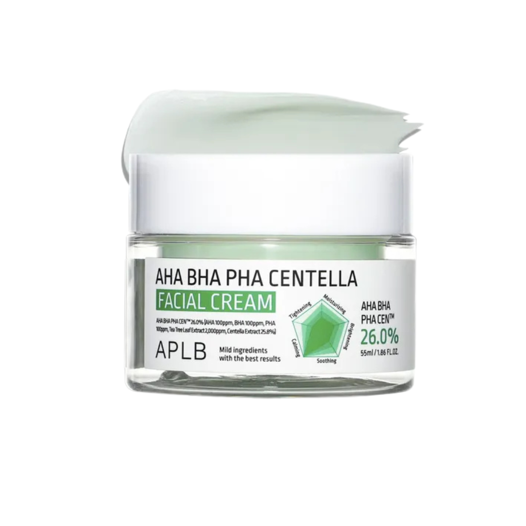 APLB AHA BHA PHA Centella Facial Cream - Glam Secret