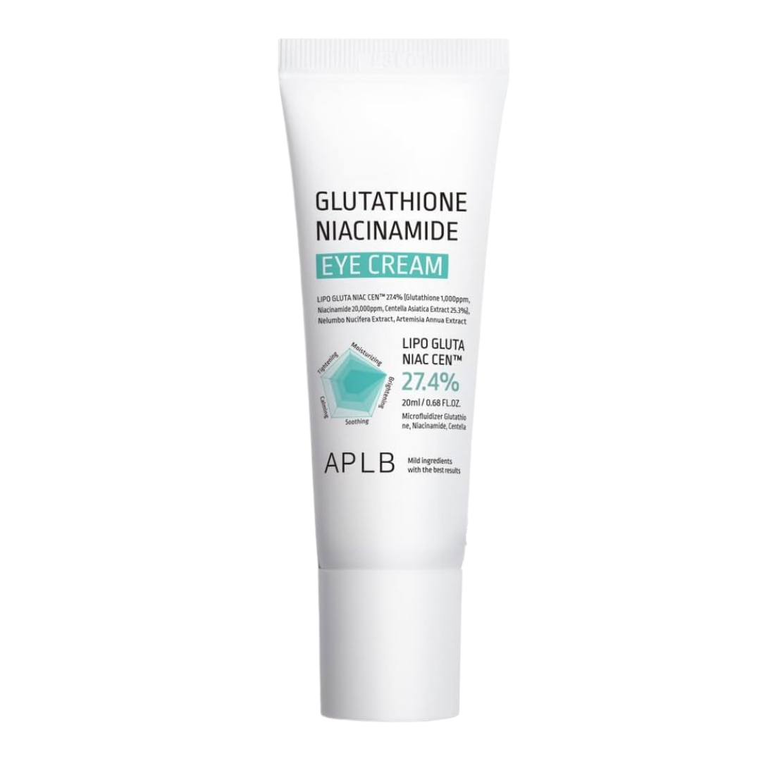 aplb glutathione niacinamide eye cream brightens discolorations and evens out skin tone APLB Glutathione Niacinamide Eye Cream
