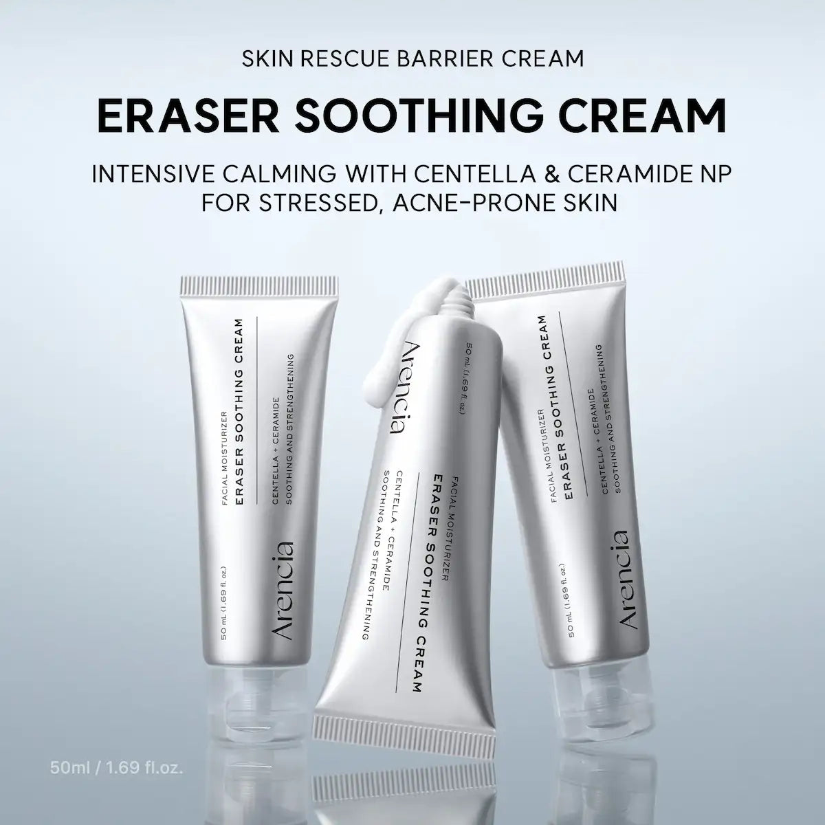 ARENCIA soothing cream texture at Glam Secret UAE