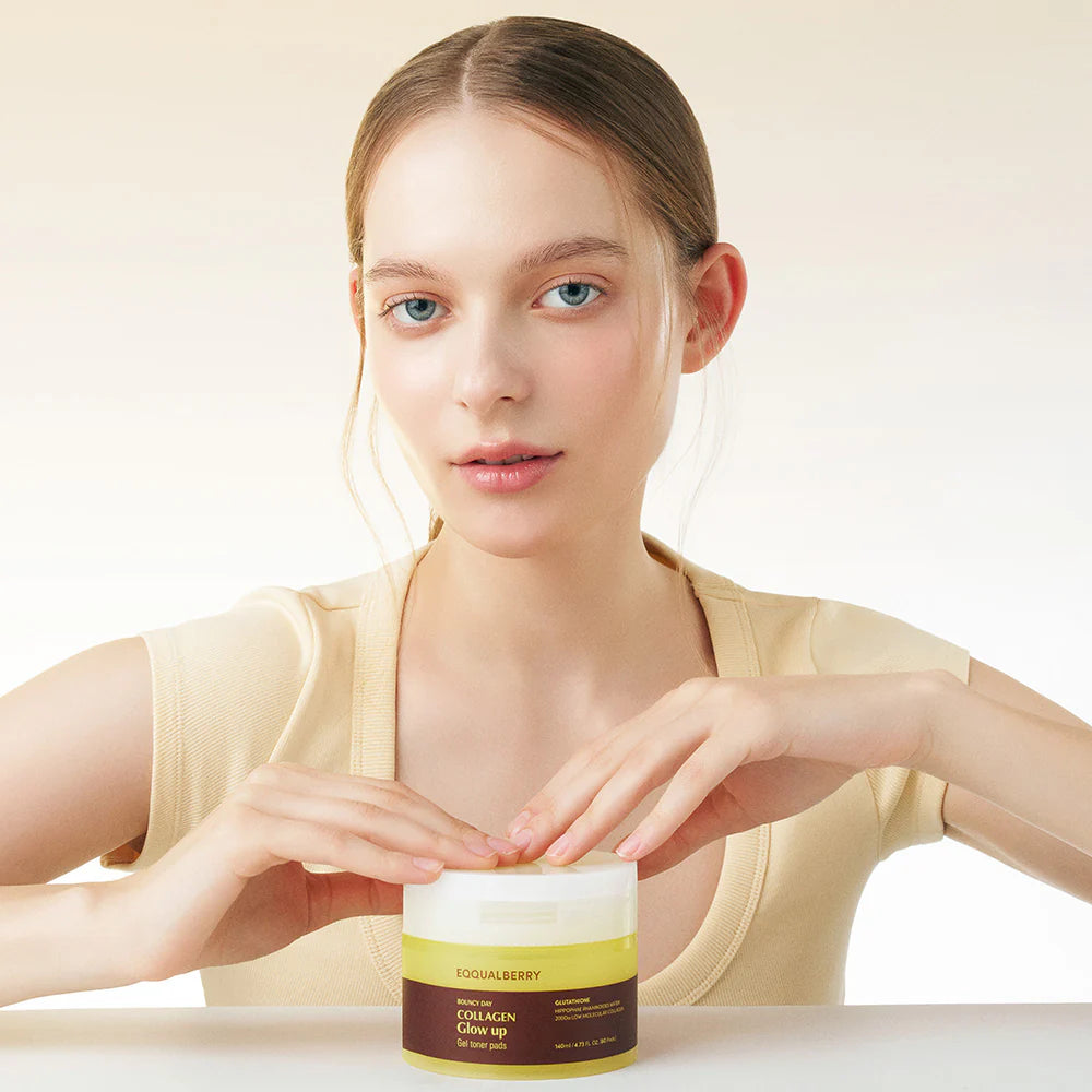 EQQUALBERRY - Collagen Glow Toner Pads