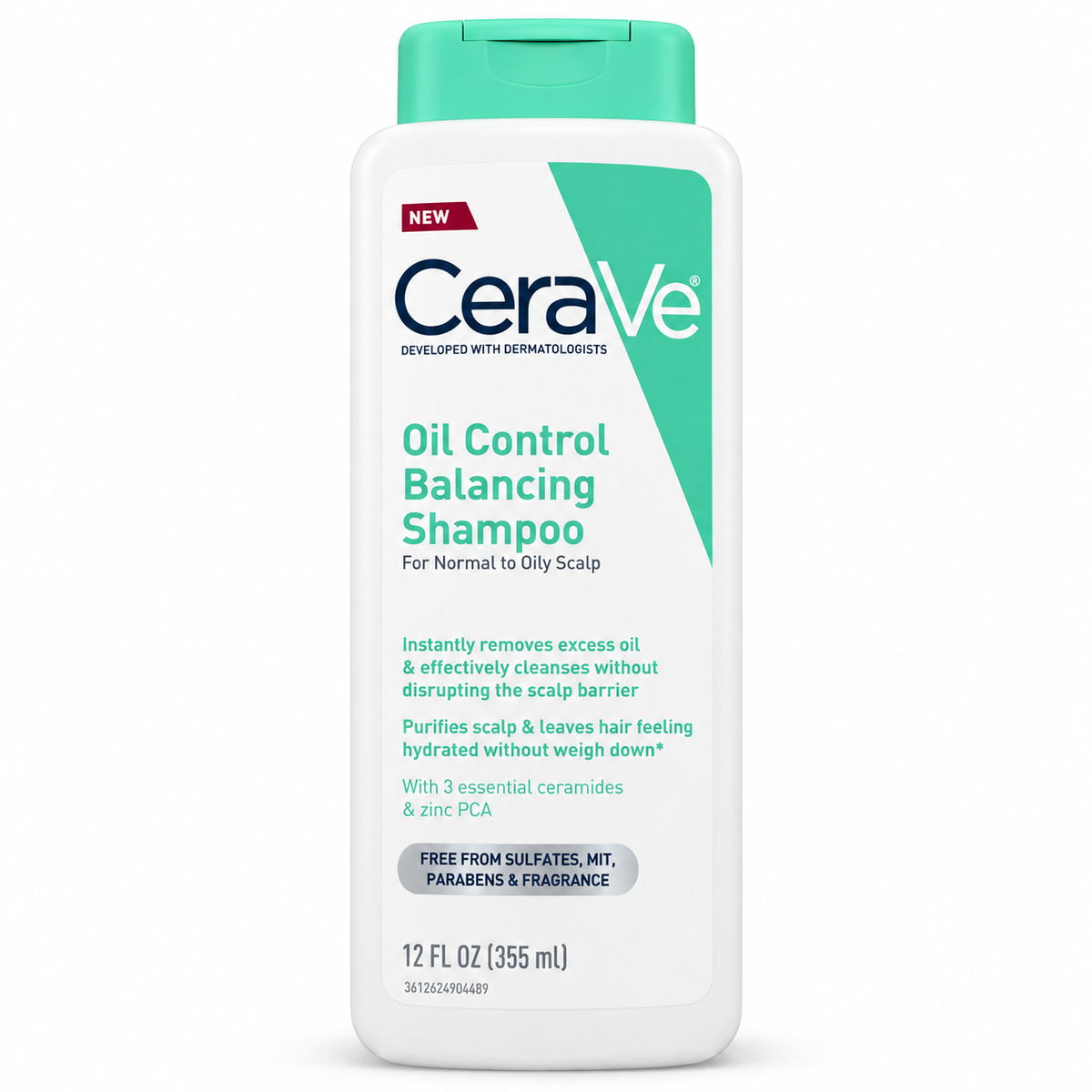 CeraVe Oil Control Balancing Shampoo 355ml for Normal to Oily Scalp