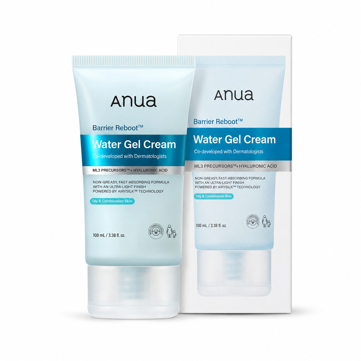 ANUA Barrier Reboot Water Gel Cream 100ml with retail box