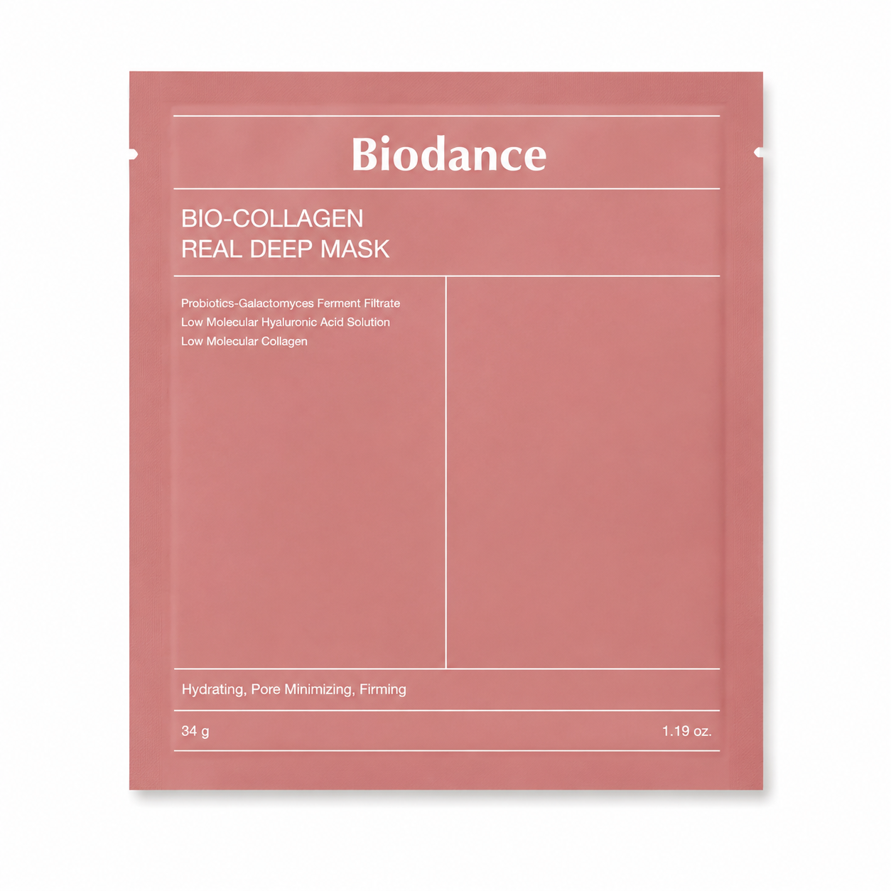 Biodance Real Deep Hydrogel Mask 1 Sheet – Collagen / Niacinamide