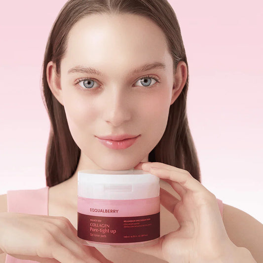 EQQUALBERRY Collagen Pore-Tight Up Gel Toner Pads - Glam Secret