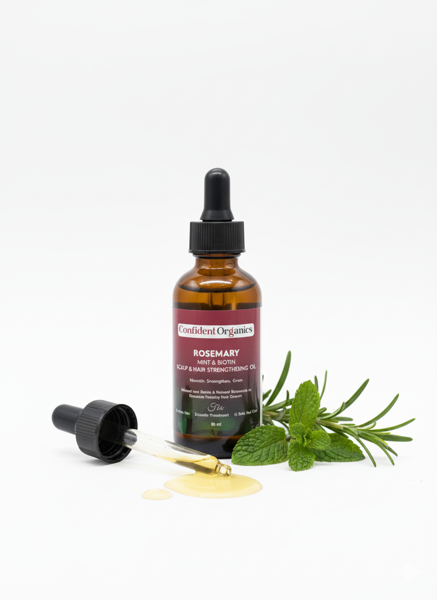 CONFIDENT ORGANICS Jamaican Black Castor Oil with Rosemary Mint - Glam Secret