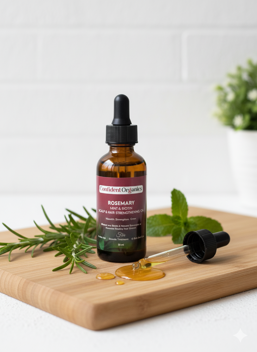 CONFIDENT ORGANICS Jamaican Black Castor Oil with Rosemary Mint - Glam Secret
