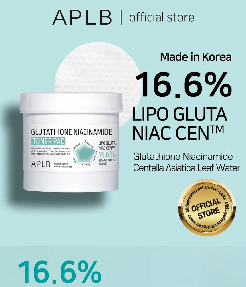 APLB Glutathione Niacinamide Toner Pad - Glam Secret