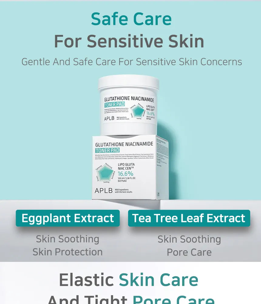 APLB Glutathione Niacinamide Toner Pad - Glam Secret