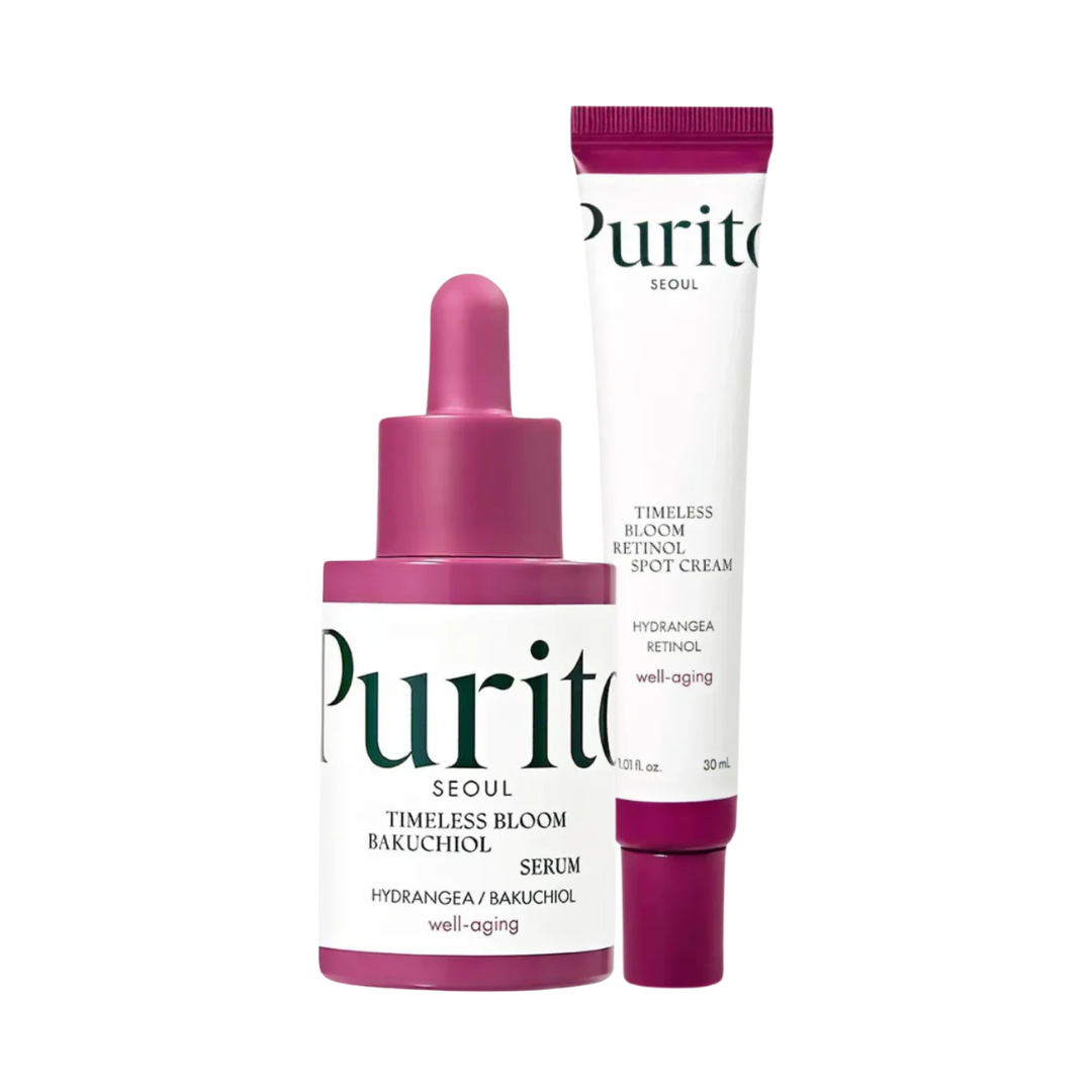 PURITO Timeless Bloom Bakuchiol & Timeless Bloom Bakuchiol Spot SET - Glam Secret