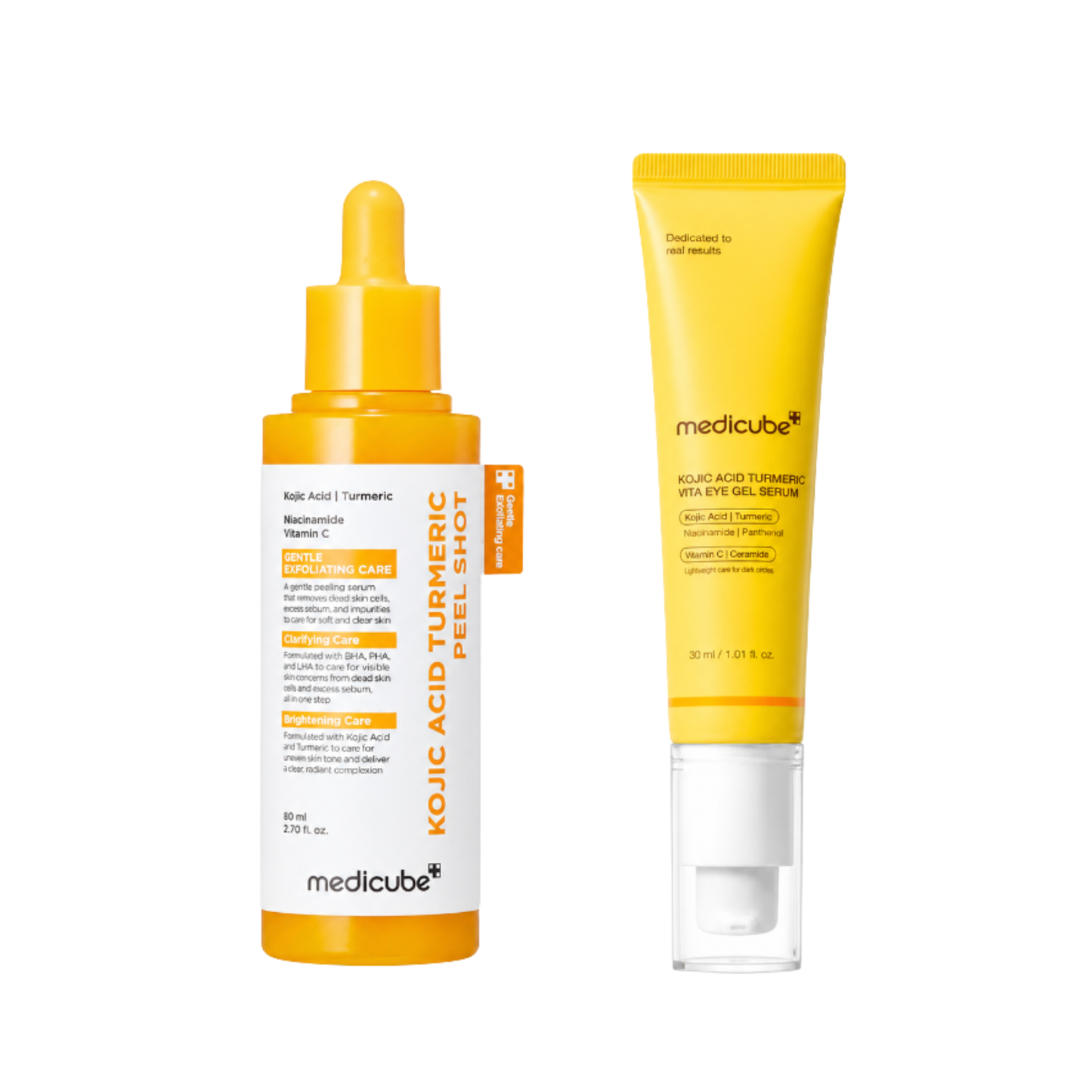 MEDICUBE Kojic Acid Turmeric Vita Eye Gel Serum Set