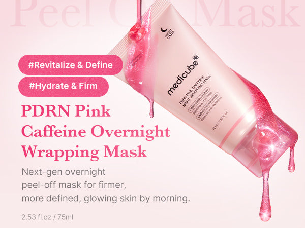 MEDICUBE PDRN Pink Caffeine Night Wrapping Mask - Glam Secret