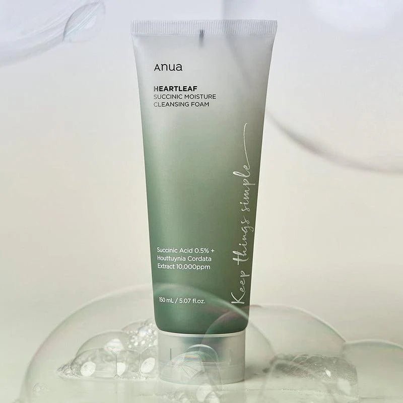 ANUA Heartleaf Succinic Moisture CleaQDDnsing FoamCleansing FoamGlam Secret