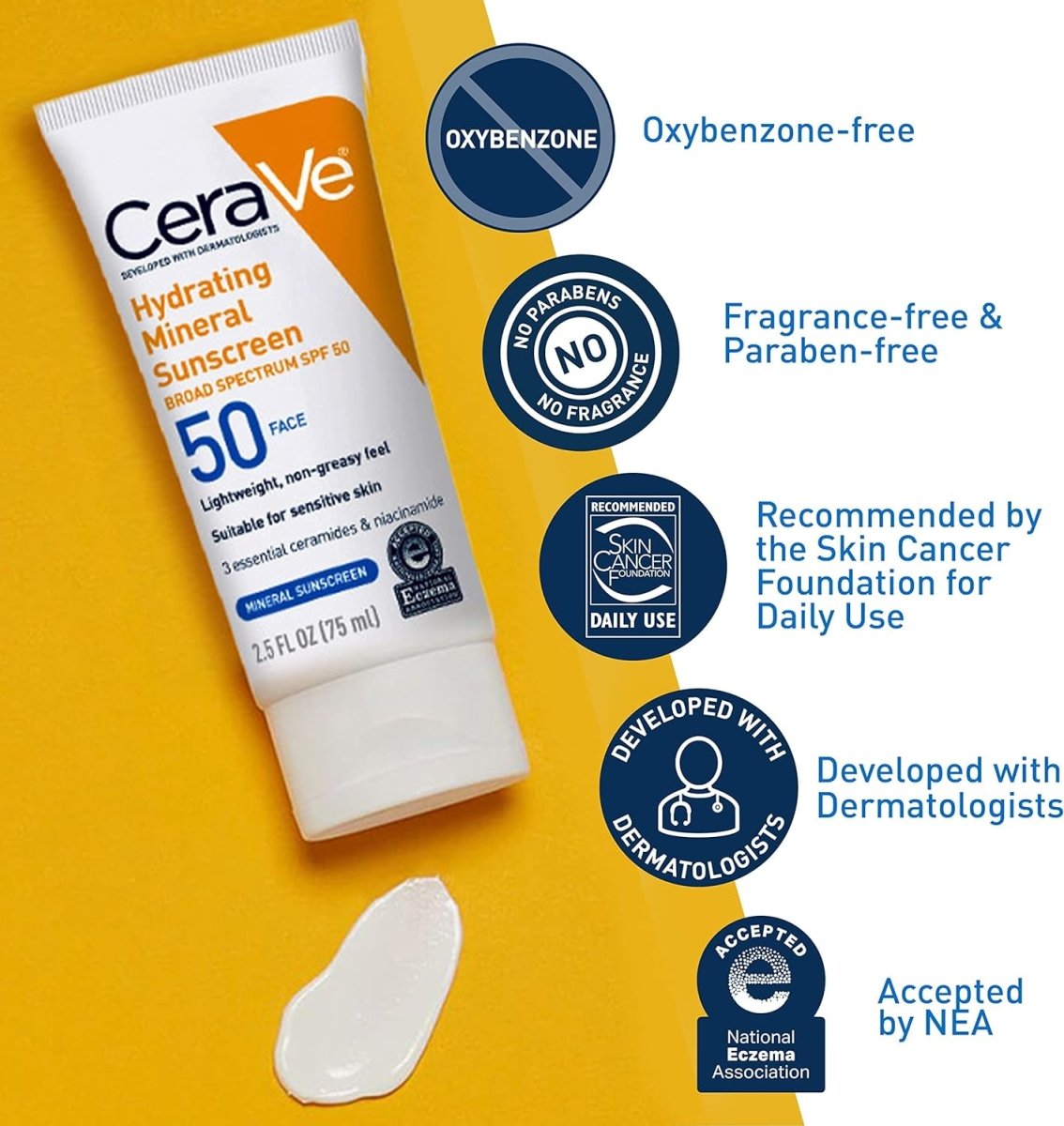 CERAVE Hydrating Mineral SunscreenSunscreenGlam Secret