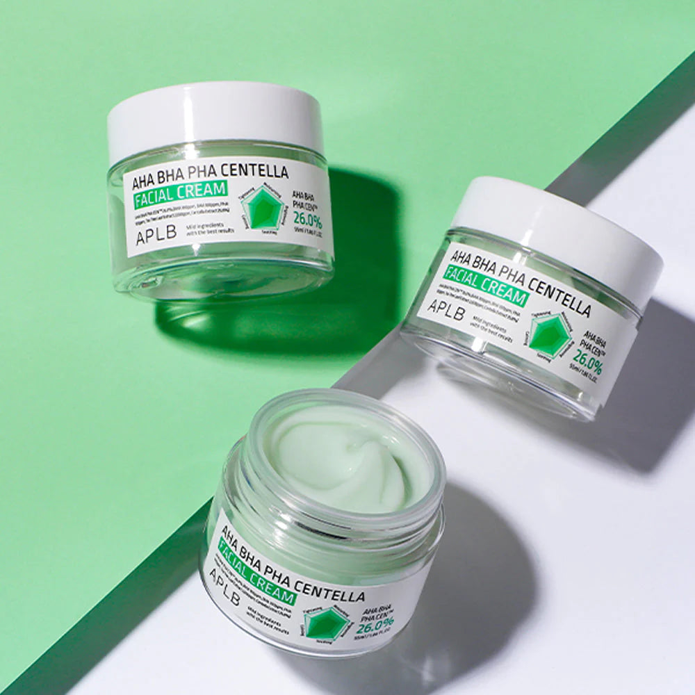 APLB AHA BHA PHA Centella Facial Cream - Glam Secret