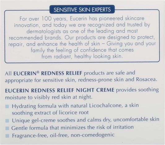 EUCERIN Redness Relief Night Cream - Glam Secret
