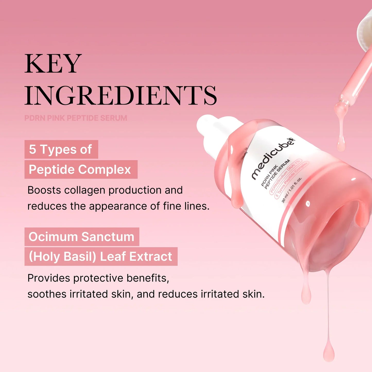 MEDICUBE Pink Peptide Serum - Glam Secret