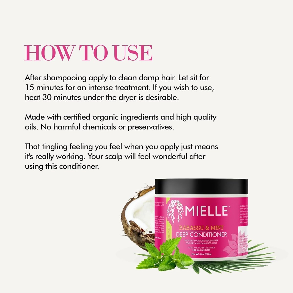 MIELLE Babassu & Mint Deep ConditionerCONDITIONERGlam Secret