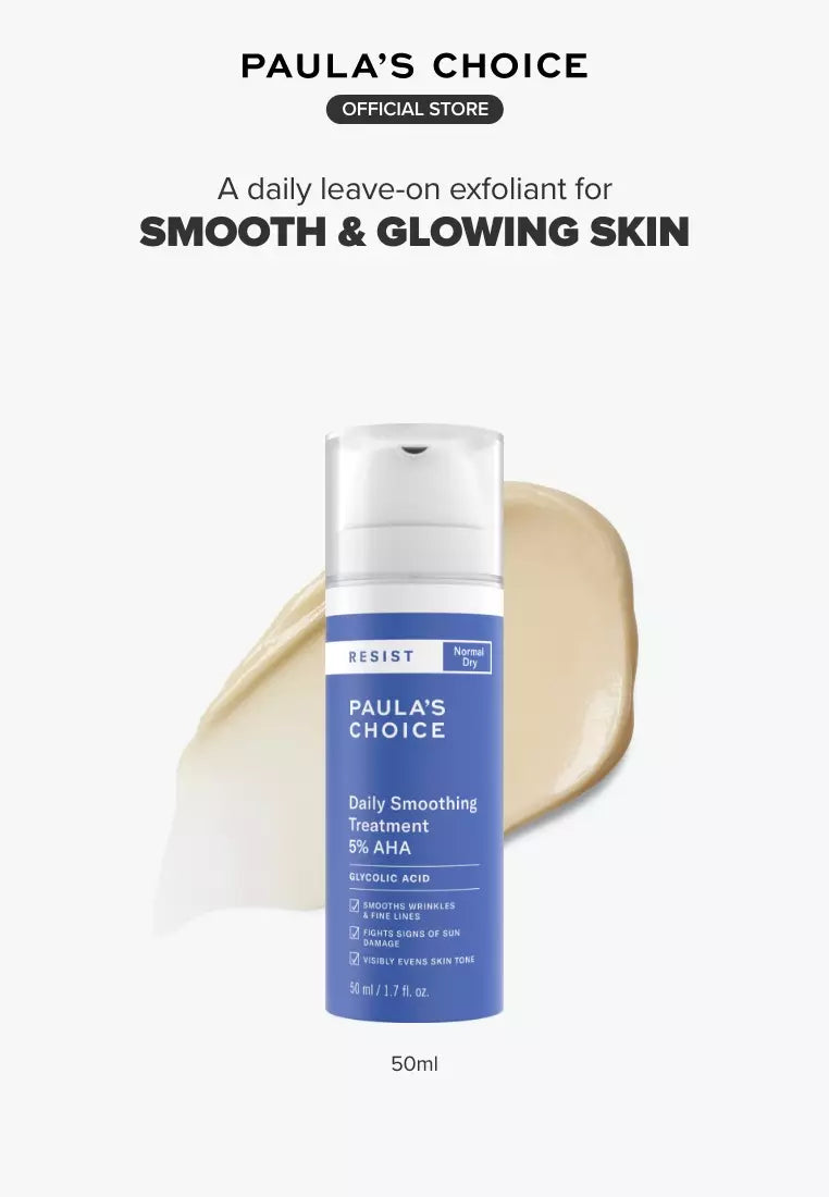 PAULA'S CHOICE Resist Daily Smoothing Treatment 5% AHA 50ML - Glam Secret