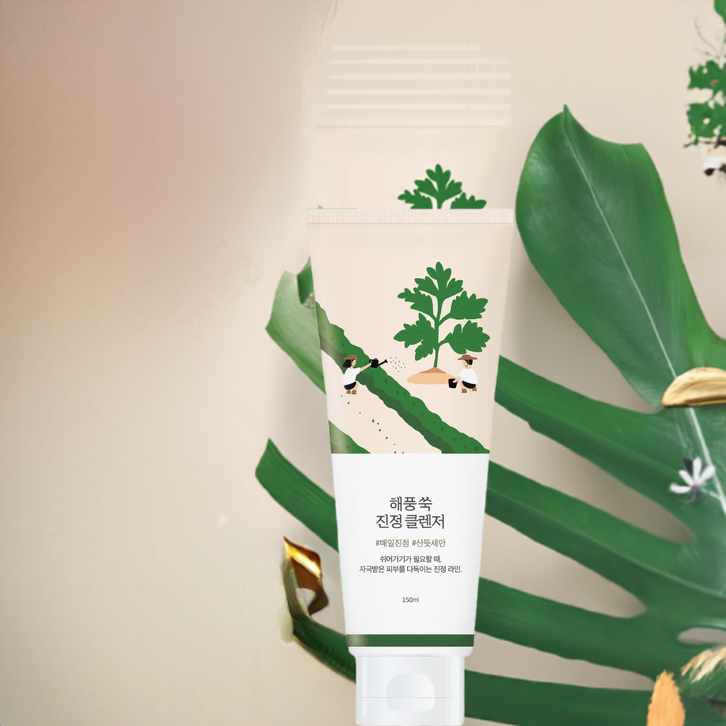 ROUND LAB Mugwort Calming Cleanser Glam Secret