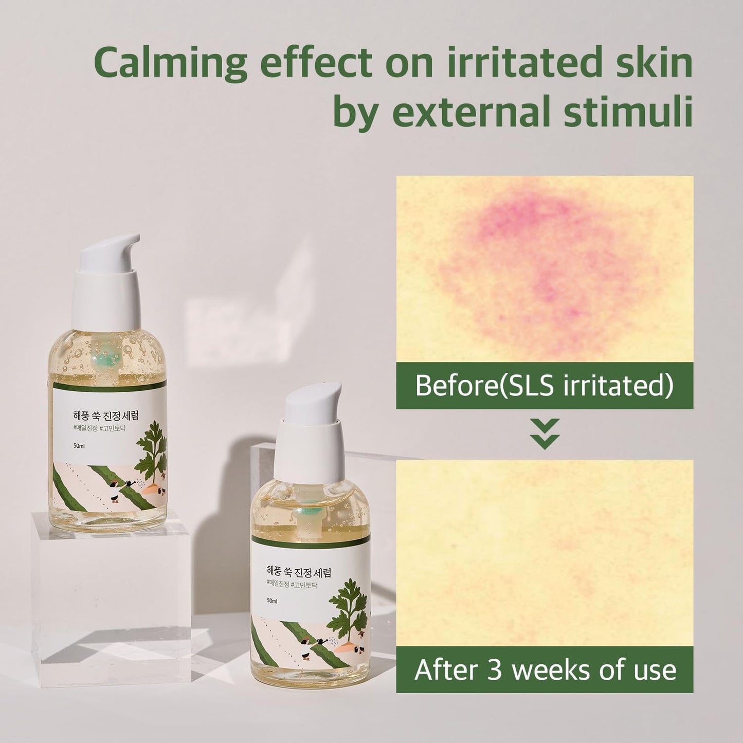 ROUND LAB Mugwort Calming Serum - Glam Secret