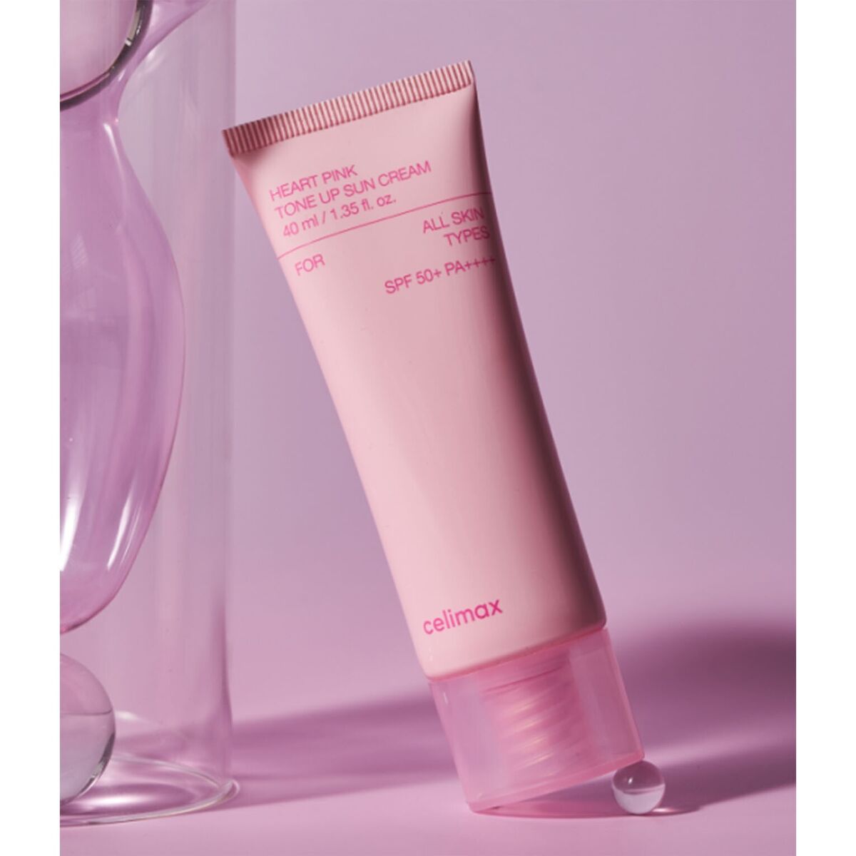 CELIMAX Hear Pink Tone Up Suncream - Glam Secret