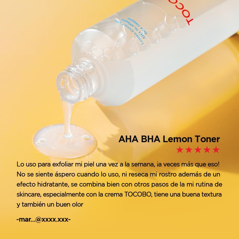 TOCOBO AHA BHA Lemon TonerTonerGlam Secret