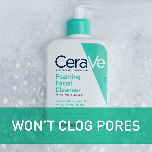 CERAVE Foaming Facial Cleanser Daily Face Wash for Normal to Oily Skin 87MLCleanserGlam Secret