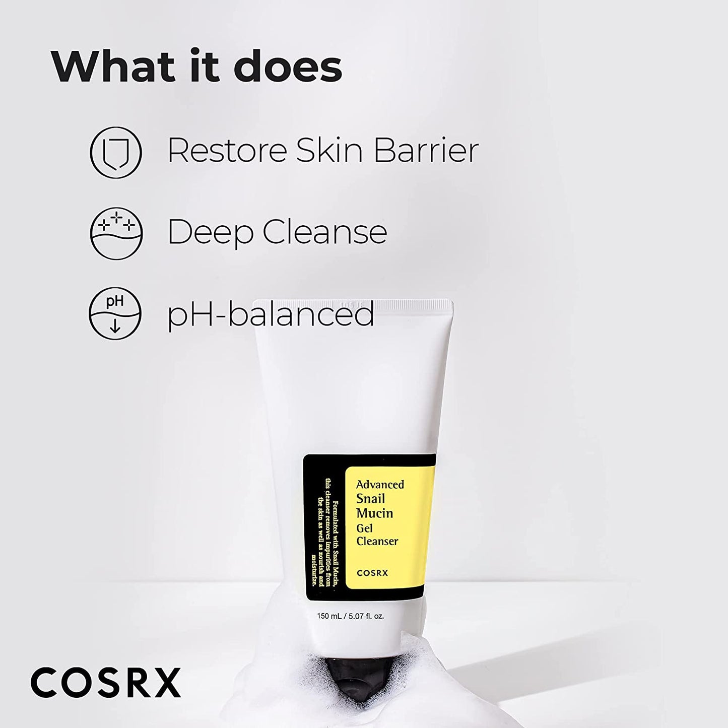 Cosrx Advanced Snail Mucin Gel Cleanser 150mlCleanserGlam Secret