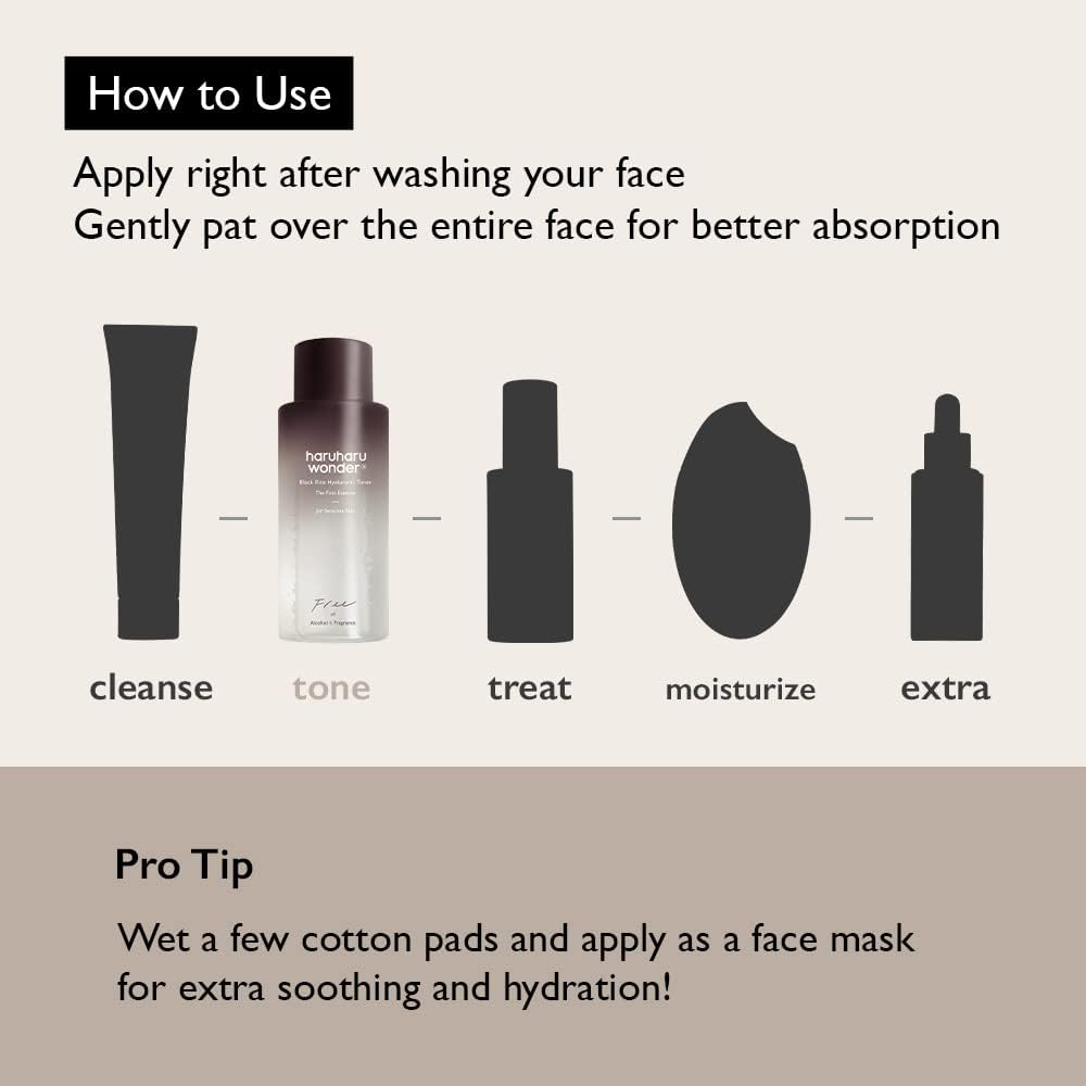 Haruharu wonder Black Rice hyaluronic toner for sensitive skin 150mlFace TonerGlam Secret