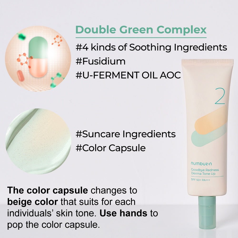 NUMBUZIN No.2 Goodbye Redness Derma Tone UpCreamGlam Secret