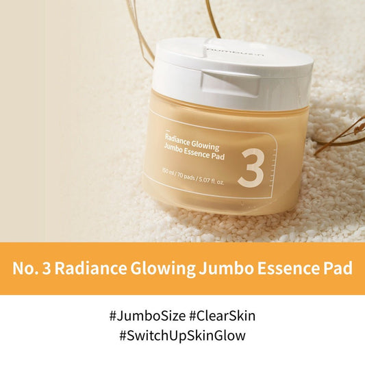NUMBUZIN No.3 Radiance Glowing Jumbo Essence Pad 150ml / 70 PadsTonerGlam Secret