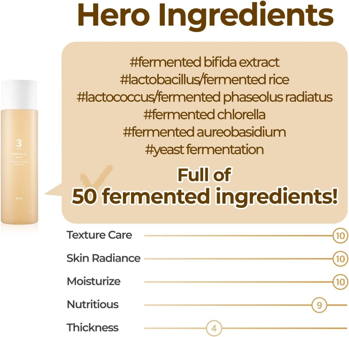 Numbuzin No.3 super glowing essence toner 200mlTonerGlam Secret
