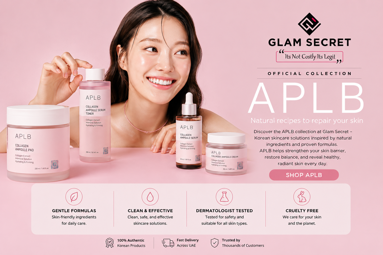 Shop authentic APLB skincare products online at Glam Secret UAE