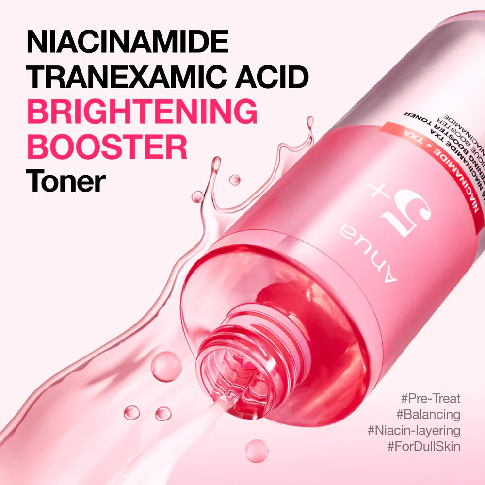 ANUA brightening booster toner for dark spots and dull skin