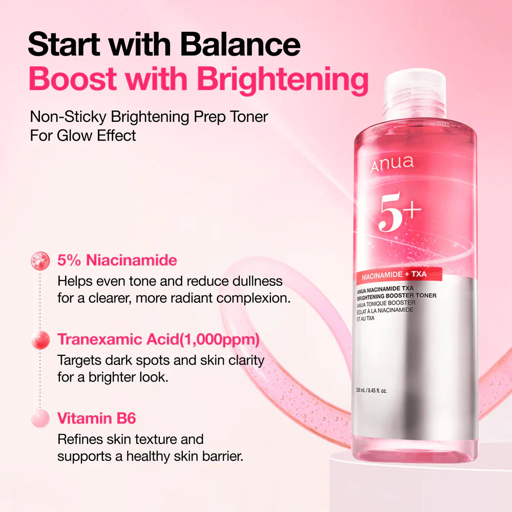 ANUA Niacinamide TXA toner for radiant and brighter-looking skin
