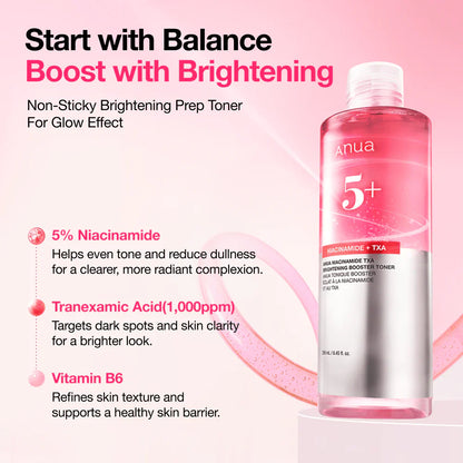 ANUA Niacinamide TXA toner for radiant and brighter-looking skin