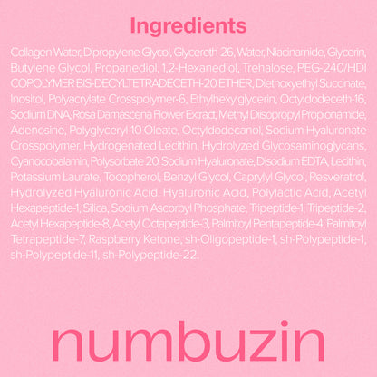 Numbuzin No.2 Rose PDRN Collagen Plumping Serum 30ml