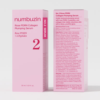 Numbuzin No.2 Rose PDRN Collagen Plumping Serum 30ml