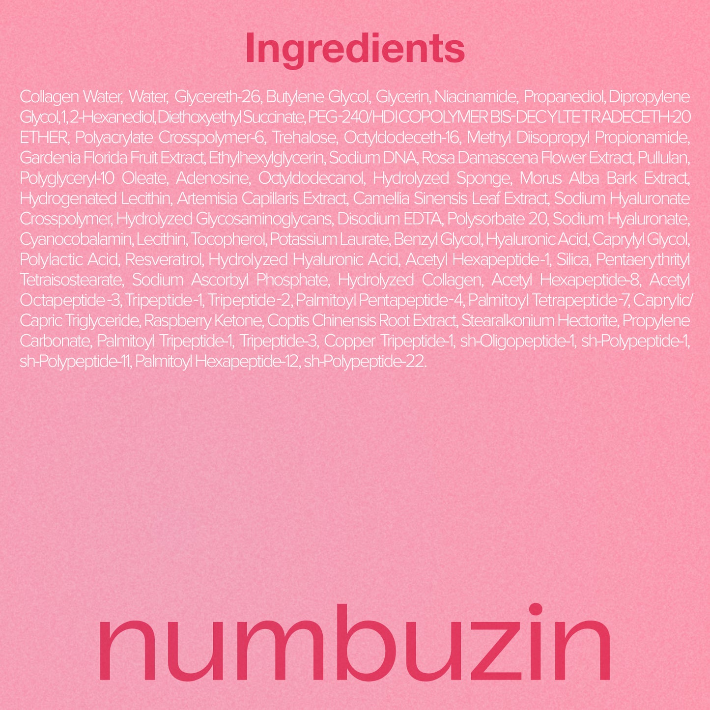 Numbuzin No.2 Rose PDRN Collagen 2X Plumping Serum + Collagen Shot 30ml